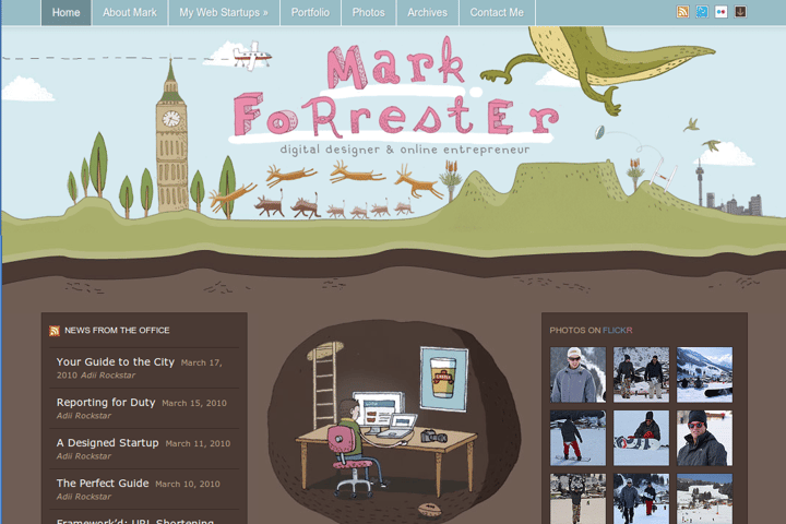 Mark Forrester website preview